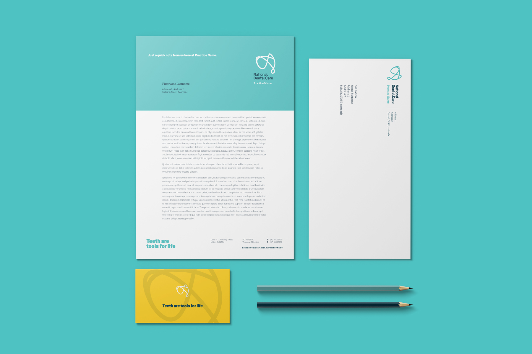 A visually appealing stationery mockup featuring a clean, minimalist design. The set includes a business card, envelope, and letterhead, all positioned against a neutral background. The business card showcases a modern, sleek layout with a logo, contact information, and subtle branding elements. The envelope and letterhead are coordinated, featuring consistent branding, typography, and color scheme. The overall presentation highlights professionalism and cohesive corporate identity, ideal for businesses seeking polished, high-quality stationery designs.